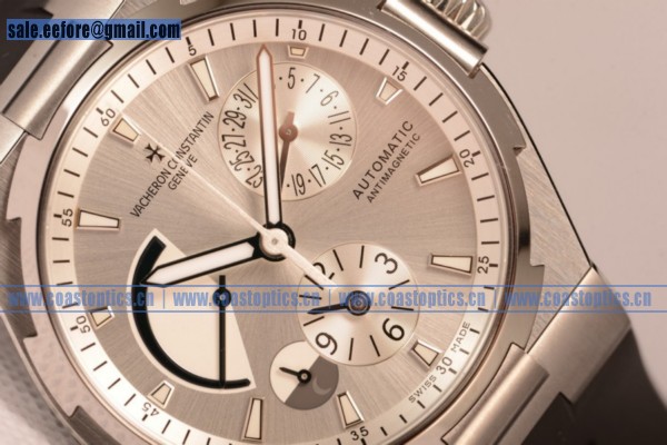 1:1 Clone Vacheron Constantin Overseas Dual Time Watch Steel 47450/000A-9040 - Click Image to Close